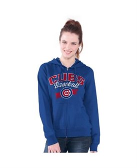 Женское худи G-III 4Her Chicago Cubs Wild Cat с полной застежкой и флисовой подкладкой, удобное и стильное 11225893