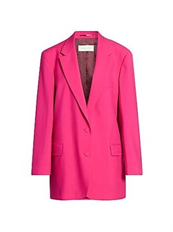 Лонгсливовый блейзер Basti из шерсти и мохера с оверсайз-силуэтом и двумя пуговицами от Dries Van Noten 11029840