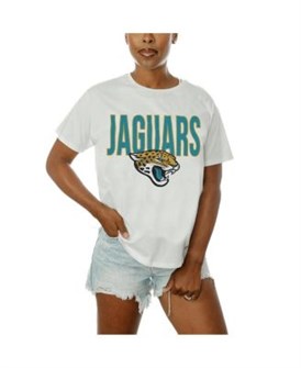 Женская белая футболка Jacksonville Jaguars от Gameday Couture, с надписью Keep It Up 11222223