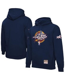 Унисекс худи Mitchell &amp, Ness с графическим дизайном NBA All-Star Game 2000, лонгслив с флисовой подкладкой 11238489