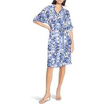 Свободное платье Devon с поясом в технике шибори от Nic+Zoe, 100% вискоза 11171108