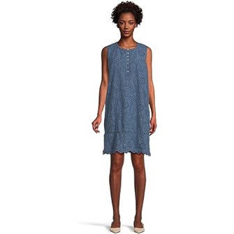 Платье Mod-o-doc без рукавов с кружевными вставками, 100% хлопок, выше колена 11167302