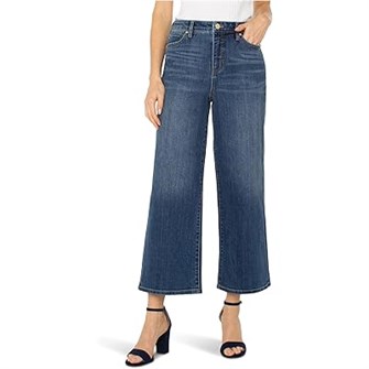 Высокие широкие джинсы Liverpool Los Angeles Stride с шаговым швом 66 см в неотразимом стиле 11235459