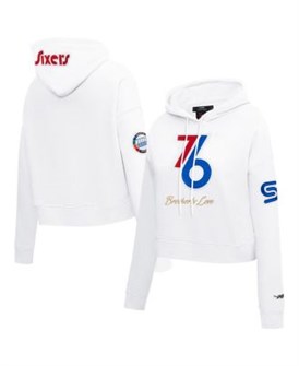 Худи женское Philadelphia 76ers 2024/25 City Edition с фактурными нашивками от Pro Standard 11222872