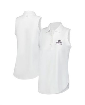 Женская белая безрукавка Truist Championship Opal от Peter Millar с защитой от солнца UPF 50+ и высокой эластичностью 11223107