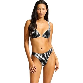 Трусы-бикини Seafolly Mala с высокой посадкой и удлиненной линией ног, идеальны для плавания 11237495