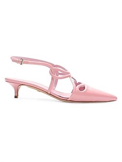 Лаковые туфли Swirl с вырезом и бантом 40 мм от Giambattista Valli 11023811