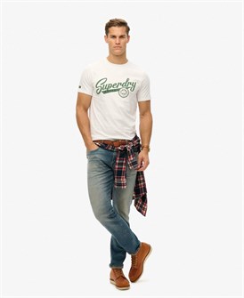 Футболка Superdry с винтажным принтом в стиле Americana, классическим силуэтом и короткими рукавами 11165827