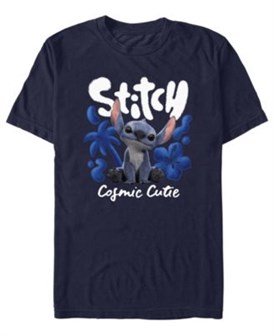 Fifth Sun Мужская футболка с коротким рукавом Disney Cosmic Cutie из хлопка и полиэстера 11239833