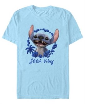 Fifth Sun Мужская slim-fit футболка Disney Stitch Vibes с коротким рукавом, 50% хлопок, 50% полиэстер 11239855