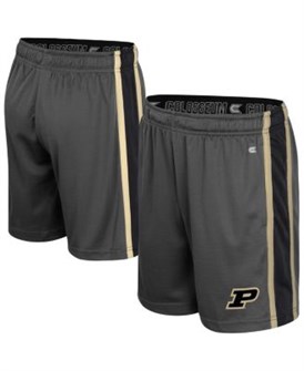 Colosseum Молодежные шорты Purdue Boilermakers из быстросохнущего полиэстера с полосками и вышивкой на штанине 11173776