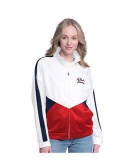 Женская куртка Atlanta Braves Rally от G-III Sports с камнями, длинными рукавами, молниями и карманами 11225860