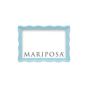 Mariposa Рамка для фотографий с волнистым краем, из переработанного алюминия, размером 16 х 1.9 х 12 см, с глянцевым покрытием 10048948