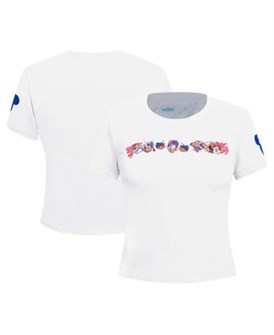 Freeze Max Женская короткая футболка с принтом Микки Мауса и его друзей, белая, из хлопка и спандекса 11239085