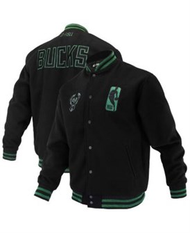 Fisll Плотная молодёжная куртка Varsity Milwaukee Bucks с вышивкой из коллекции Logo Man Shadow 11221830