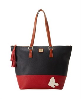 Dooney &amp, Bourke Сумка-тоут Boston Red Sox с кожаными ручками, размер 12 , x 8 , x 12 ,, с карманами и замком 11173468
