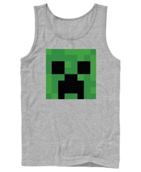 Fifth Sun Футболка без рукавов Minecraft для молодёжи с элегантным приталенным кроем из 100% хлопка 11239869