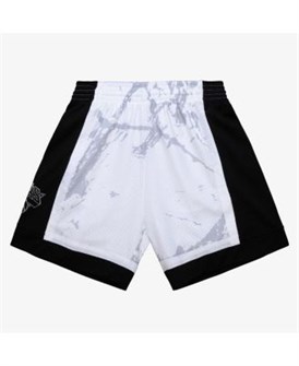 Mitchell &amp, Ness Мужские полиэстеровые шорты New York Knicks 2009/10 Hardwood Classics Marble Swingman с эластичным поясом 11222077