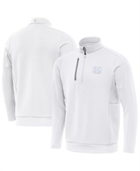 Мужской белый лонгслив Cincinnati Bengals Generation с застёжкой молнией 1/4 и карманом, Antigua 11237271