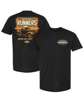Checkered Flag Sports Мужская чёрная графическая футболка NASCAR Moonshine Runners с круглым вырезом из 100% хлопка 11239106