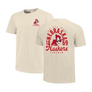 Image One Мужская ретро-футболка с коротким рукавом Nebraska Huskers Comfort Colors, 100% хлопок 10048719