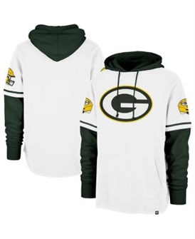 ',47 Brand Мужское флисовое худи Green Bay Packers Trifecta с капюшоном, 80% хлопок, лонгслив 11238751
