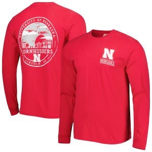 Молодежный лонгслив из мягкого хлопка с графическим принтом Nebraska Huskers Circle Campus, бренд Image One 10047989