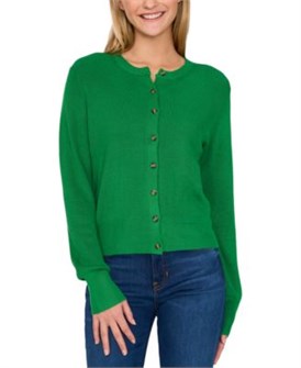 Универсальный женский трикотажный кардиган CeCe на пуговицах для повседневной носки 11177363