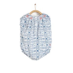 babycottons Боди-блуза из хлопка с вышивкой для малышей 3-12 месяцев, короткими рукавами 10048262