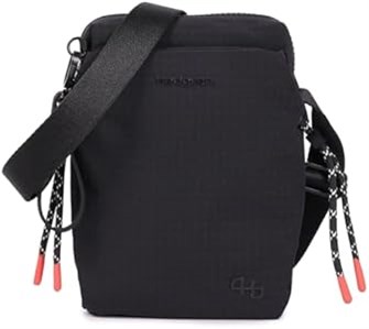 Hedgren Женская прочная полиэстеровая сумка-шарк для телефона на плечо с регулируемым передним карманом 11240826