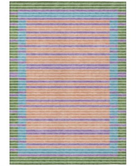 Addison Коврик-бегунок с полосатым дизайном и бордюром, 70 см x 230 см, ультратонкий, для дома, машинная стирка 11226970