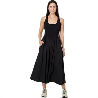 Платье Explorer Ribbed от Sweaty Betty, облегающее, 78% полиамид, A-образный силуэт 11237575