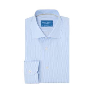 Robert Talbott Рубашка в полоску Reynolds Dobby с немецким воротником и французской планкой из 100% хлопка 10049211