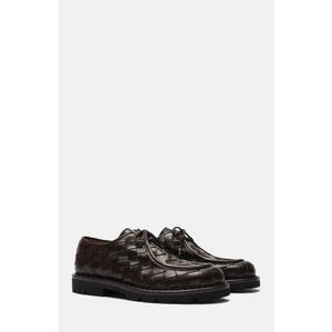 SCAROSSO Туфли дерби Damiano из натуральной кожи с ручной отделкой и каблуком высотой 3,5 см 10048475