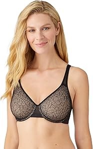 Кружевной бюстгальтер Wacoal All Edge с поддержкой на косточках, 71% нейлон и 29% спандекс 11241893