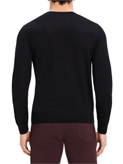 Свитер Theory из 99% мериносовой шерсти с круглым вырезом и длинными рукавами 11225941