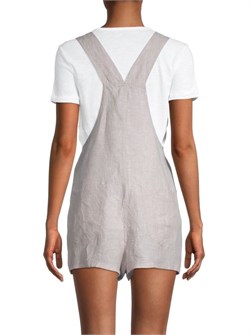 Короткие льняные комбинезоны WeWoreWhat с квадратным вырезом и регулируемыми бретелями 11178043