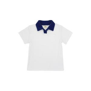 Молодёжное поло из термоциклического материала Feather 4 Arrow со стильным деним воротником и нагрудным карманом 10049562