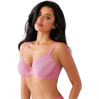 Бюстгальтер Wacoal Back Appeal с полной чашкой и кружевом, 86% нейлон, 14% спандекс, футболочный стиль 11232354