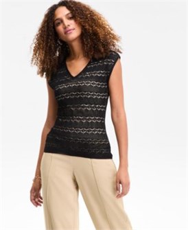 I.N.C. International Concepts Женская футболка I.N.C. с двойным V-образным вырезом, 65% вискозы, лонгслив, эксклюзивно в Macy',s 11224227