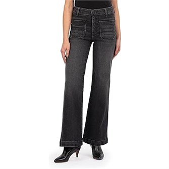 KUT from the Kloth Джинсы KUT от Kloth Meg с высокой талией и широкими штанинами, пятью карманами из стрейчевого материала 11234256