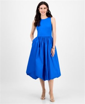 I.N.C. International Concepts Элегантное миди платье с пузырчатым подолом от I.N.C. для миниатюрных, эксклюзивно в Macy',s 11176107