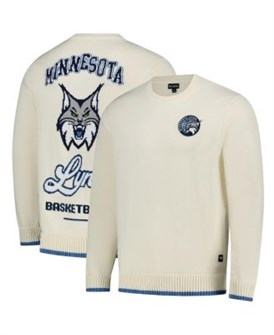 Молодежный джемпер с жаккардовым узором Minnesota Lynx от The Wild Collective с длинными рукавами и воротником-хомутом 11221828