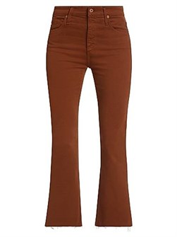 Женские расклешенные укороченные джинсы Farrah от AG Jeans, 93% хлопка, с 5 карманами 11165552