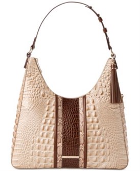 Brahmin Кожаная сумка Tabitha в духе 90-х с регулируемым ремнем и множеством карманов 11238887