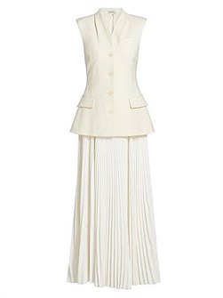 Макси-платье Georgina от Simkhai с плиссированной юбкой, карманами и из приятной ткани 11024718