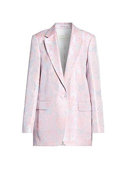 Однобортный пиджак Blanchets Damask от Dries Van Noten, 60% волокна, 40% купро 11030856