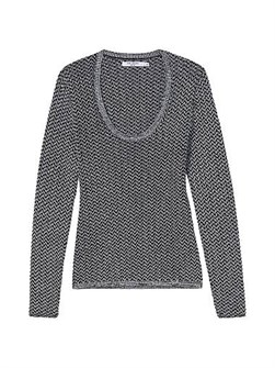 M.M.LaFleur Молодежный топ Rae Day-to-Night с текстурным узором в виде шеврона и глубоким вырезом 11167683