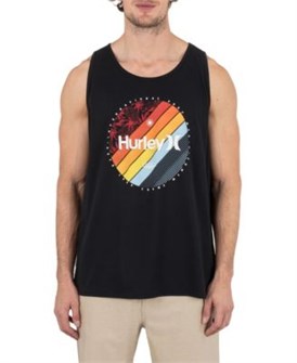 Молодёжный топ без рукавов Hurley Linear Palm из хлопкового джерси, плотность 150 г/м?, стандартный крой 11239922