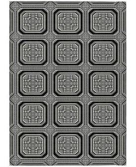 Addison Ультратонкий машинностираемый коврик для бегунка с геометрическим узором, размер 70x230 см, 100% полиэстер 11226927